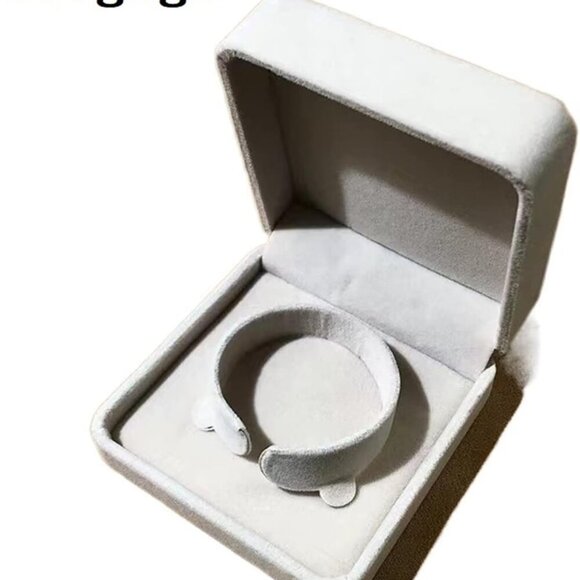 Natural Jade Bangle Women Men Gifts Hand Carved Polished Stone Jewelry - Picture 6 of 6